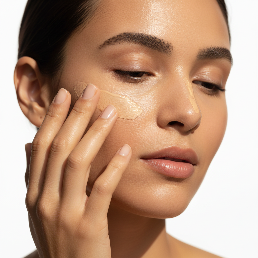 Applicazione della Crema Solare SPF30 Tinta Naturale Divetta Milano sul viso