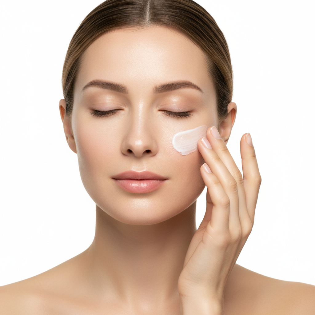 Step 2 – Application face cream