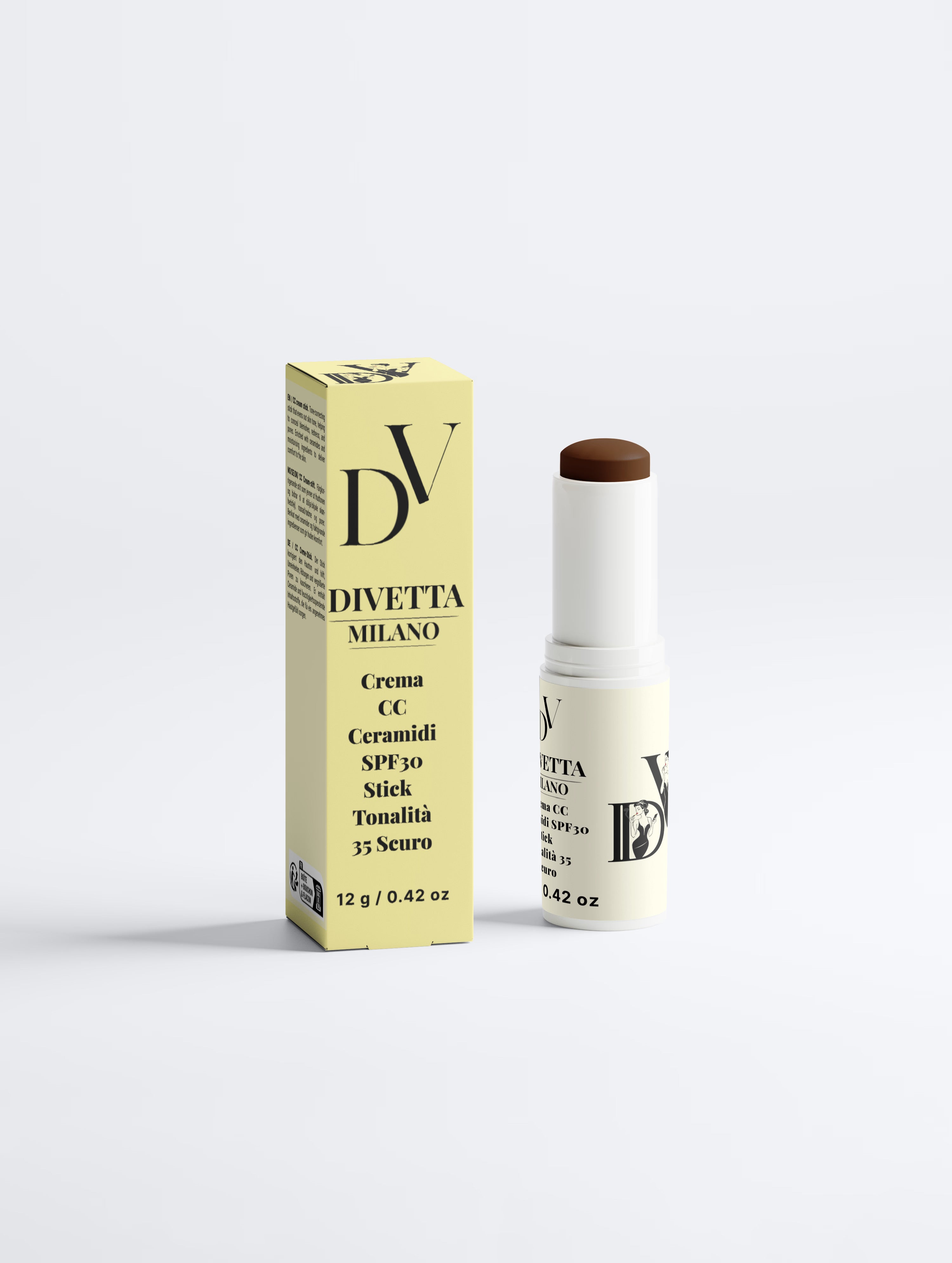 CC Cream alla Ceramide SPF30 Stick, 35 Profondo